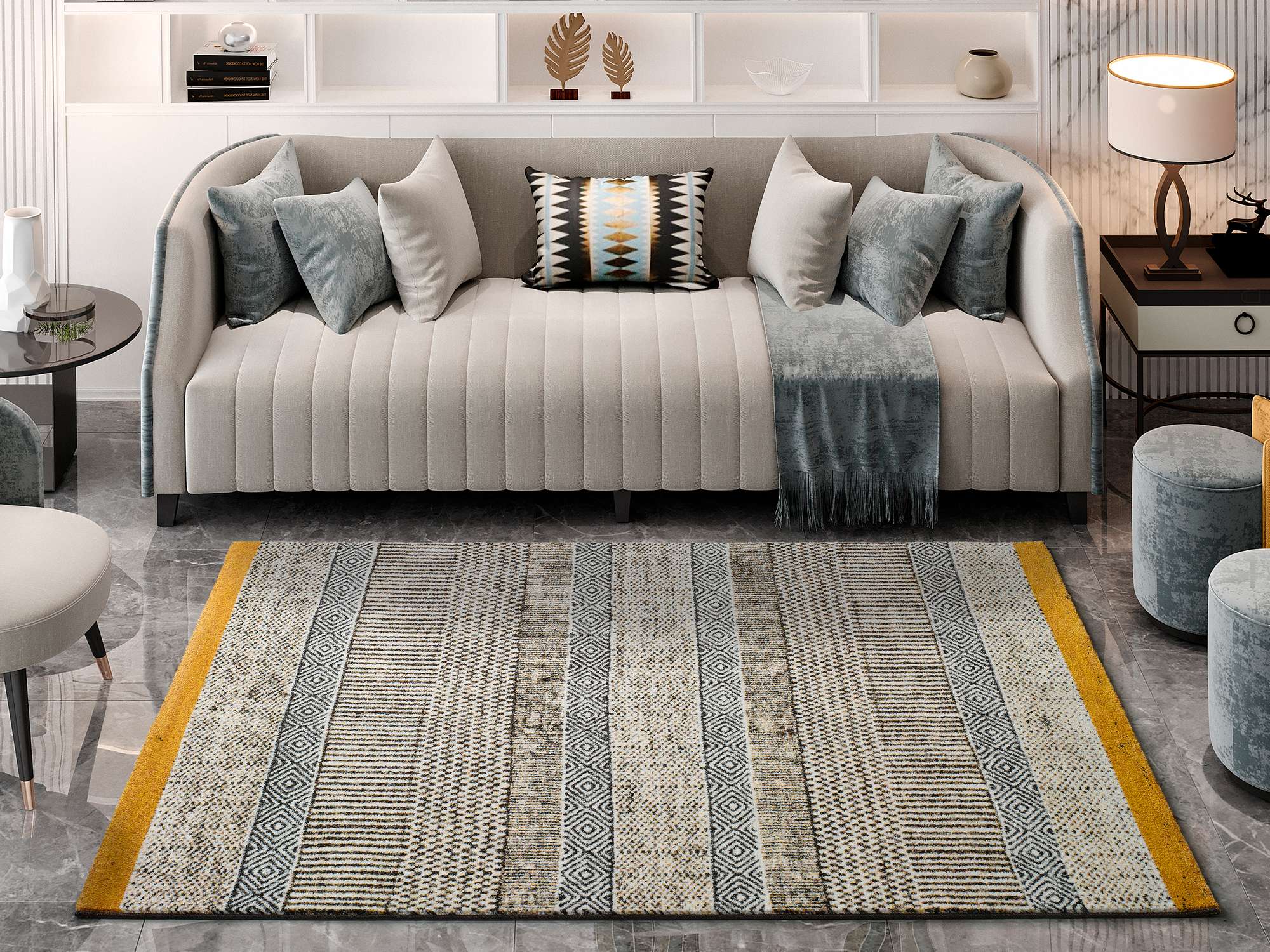 Alfombra SHIRAZ 16569-14 Gris