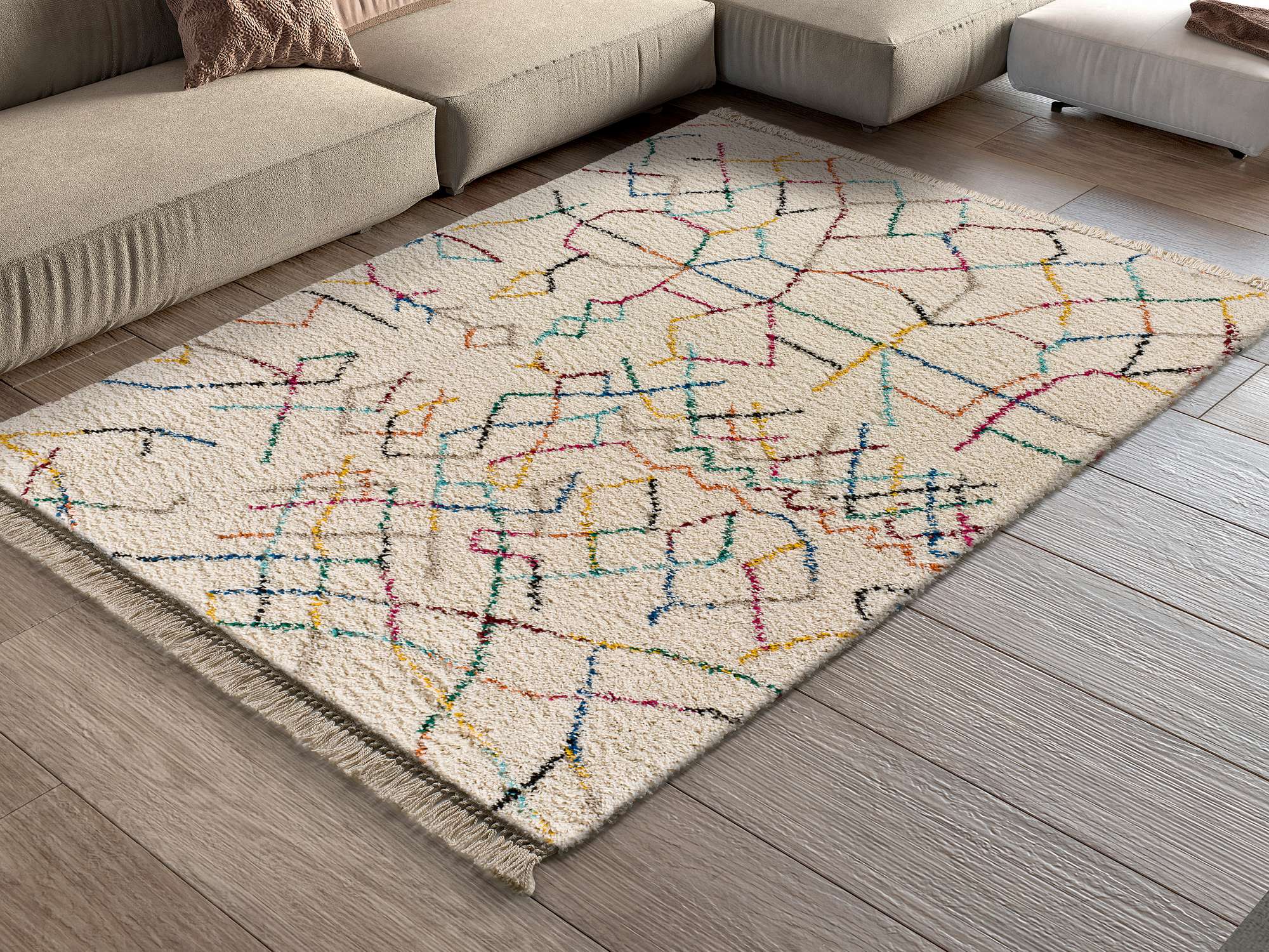 Tapete YEBEL 807 Branco